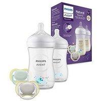 Avent Philips Avent Natural Response Baby Gift Set - 2X 9Oz Sea Deco Baby Bottles, 2X Ultra Air Soothers, Scd837/11