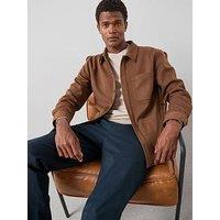 Very Man Jersey Chore Jacket - Brown