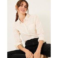 Fatface Olivia Embroidered Shirt - Ivory