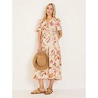 Fatface Gigi Midi Dress - Cream