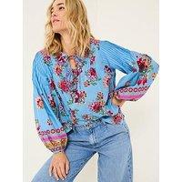 Fatface Sandy Blouse - Blue