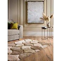 The Very Collection Premium 3D Scallop Shaggy Beige Rug