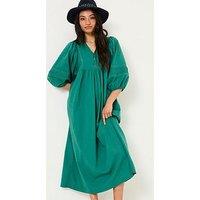 Fatface Jess Midi Dress - Green