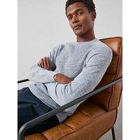 The Very Collection Textured Tri-Marl Crew Neck Jumper - Light Blue