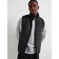 Very Man Shower Resistant Lightweight Padded Gilet - Black