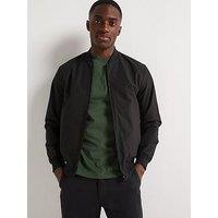 Very Man Shower Resistant Bomber Jacket - Black