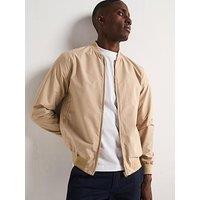 Very Man Shower Resistant Bomber Jacket - Beige
