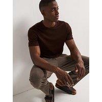 Very Man Merino Wool Short Sleeve Jumper - Brown