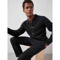 Very Man Supersoft Button Through Cardigan - Black
