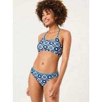 Fatface Batik Geo Bikini Bottom - Blue