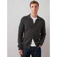 The Very Collection Supersoft Button Thru Cardigan - Charcoal