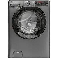Hoover H-Wash 350 H3Wps4146Tambr80 14Kg Washing Machine, A-Rated, Wi-Fi, 1400 Rpm - Graphite