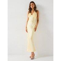 Six Stories Pleated Halter Neck Midaxi Dress
