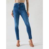 V By Very Supersoft Skinny Jeans - Mid Wash