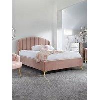 Gfw Pettine End Lift Up Ottoman Storage Bed With Sleepycastle Mattress Options (Buy & Save!) - Blush Pink - Bedframe + Standard Mattress