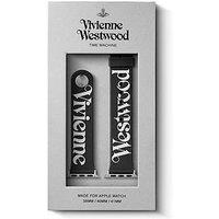 Vivienne Westwood Silicone Compatible Apple Watch Strap In Black