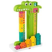 Fisher-Price Adding Alligator Educational Toy With 10 Stacking Blocks For Preschool Kids