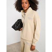 V By Very Graphic Zip Up Co Ord - Cream