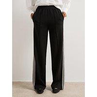 V By Very Tape Side Wide Leg Trouser - Black