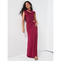 V By Very Embelished Cut Out Maxi Dress