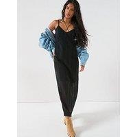 V By Very Strappy Lace Maxi - Black
