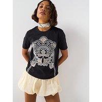 V By Very Western T-Shirt - Black
