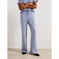 V By Very Modal Mix Wide Leg Joggers - Blue