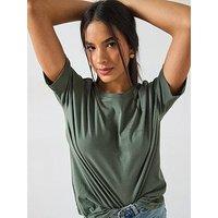 V By Very Oversize Tee - Green