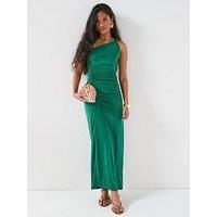 V By Very Draped One Shoulder Dress