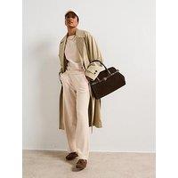 V By Very Pinstripe Wide Leg Trousers - Cream
