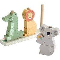 Fisher-Price Wooden Stack & Sort Animals Baby & Toddler Toy