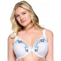 Glamorise 1241 Wonder Wire Front Closure Bra - White