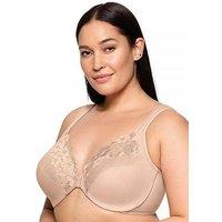 Glamorise 1241 Wonder Wire Front Closure Bra - Caf - Brown