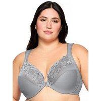 Glamorise 1241 Wonder Wire Front Closure Bra - Silver