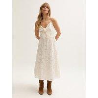 Lily & Lionel Onita Tiered Broderie Anglaise Midi Dress - White