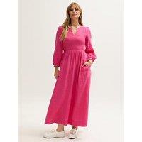 Lily & Lionel Paulina Shirred Bodice Maxi Dress - Pink