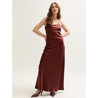 Lily & Lionel Roxy Spaghetti Strap Maxi Dress - Brown