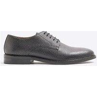 River Island Casual Pebbled Derby Shoes - Black