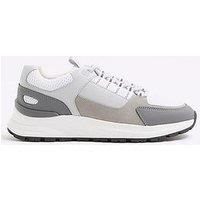 River Island Lace Up Runners - Grey