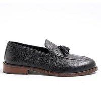 River Island Sardinia Suede Tassel Casual Slip On Shoes - Black