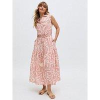 Raffya Holly Tiered Warhol Print Maxi Dress - Multi