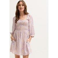 Lily & Lionel Lucy Shirred Bodice Mini Dress - Multi