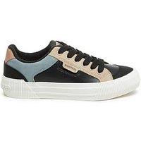 Rocket Dog Cheery Blocked Pu Trainer - Black