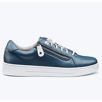 Hotter Leonie Wide Fit Metallic Trainer - Blue