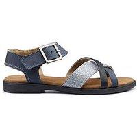 Hotter Eleanor Buckle Sandal - Blue