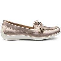 Hotter Bay Ii Metallic Boat Shoe - Gold