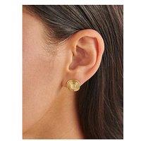 Katie Loxton Sofia Button Waterproof Gold Stud Earrings