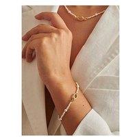 Katie Loxton Pearl Glow Waterproof Gold Bracelet