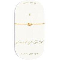 Katie Loxton Heart Of Gold Waterproof Gold Charm Bracelet