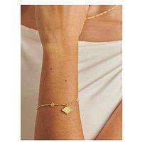 Katie Loxton Protection Waterproof Gold Charm Bracelet